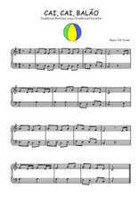 Téléchargez l'arrangement pour piano de la partition de Cai, cai, balao en PDF